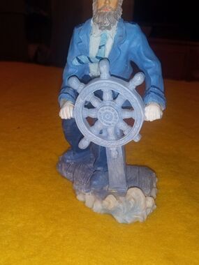 Vintage Nautical Sea Captain Figurines Statue Resin